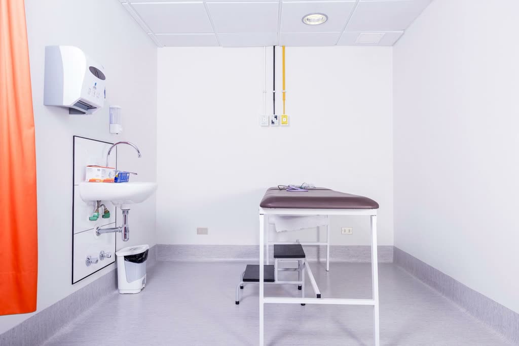 A bright, quiet treatment room